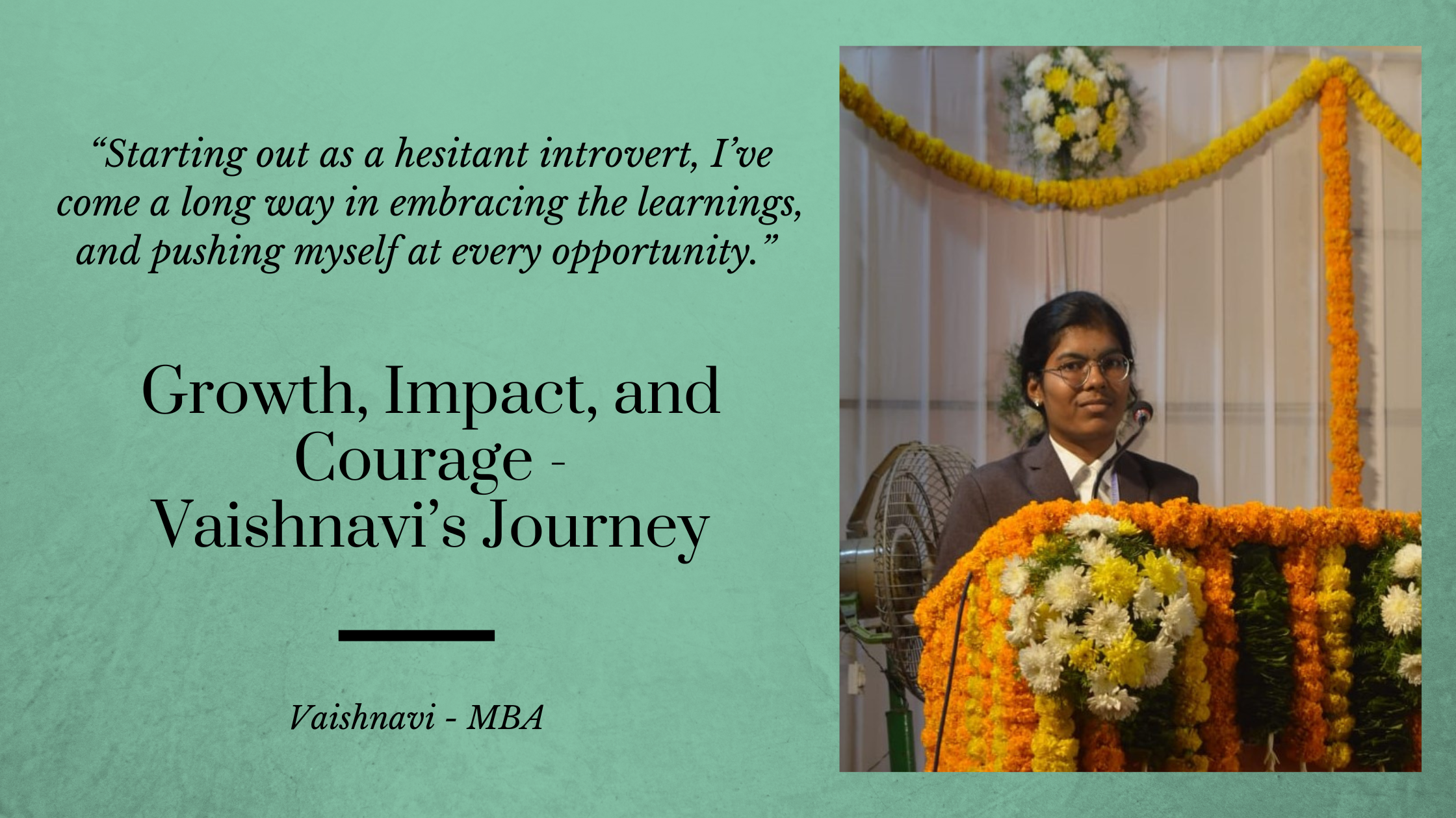 Growth, Impact, and Courage – Vaishnavi’s Journey