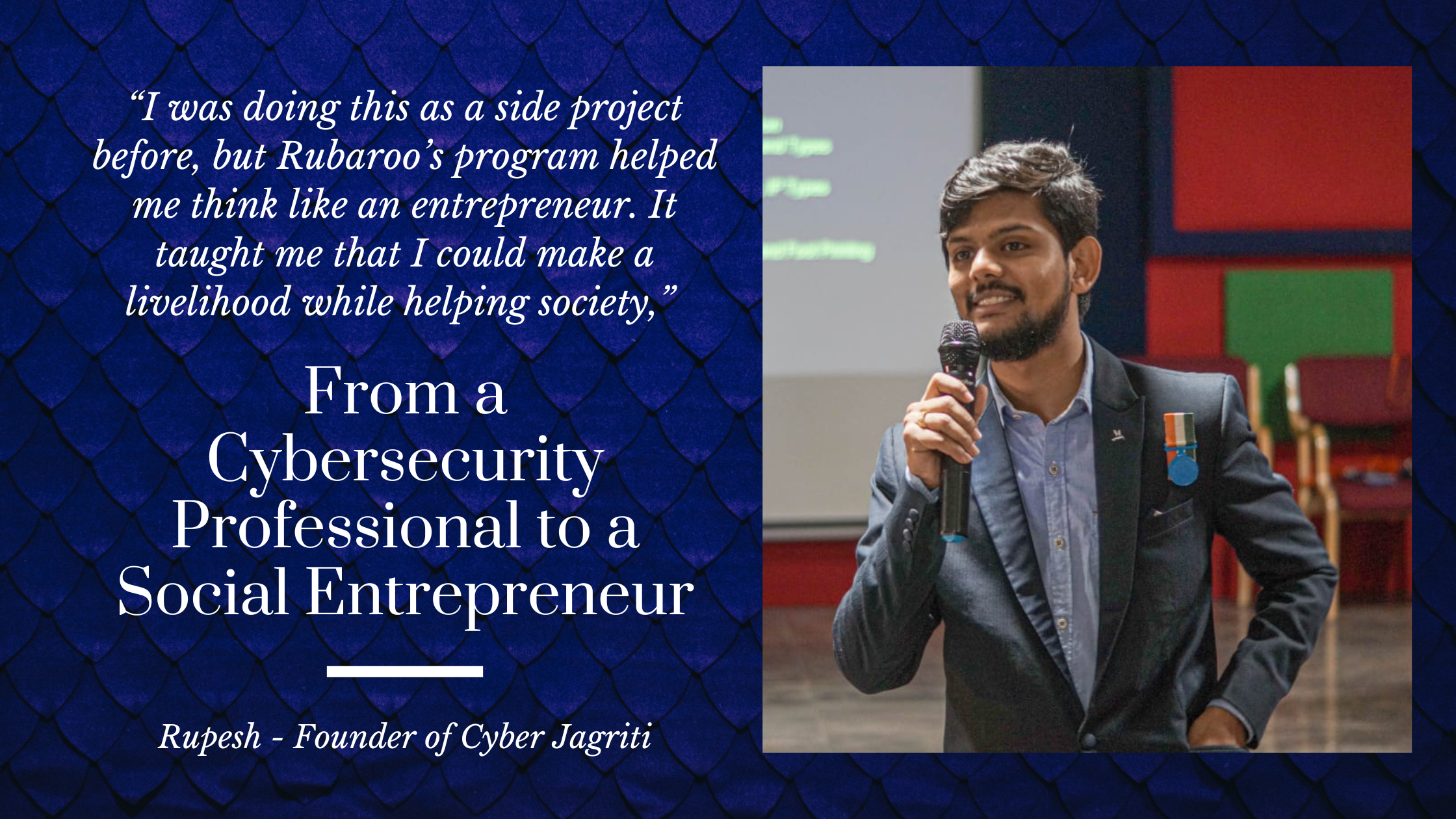 From a Cybersecurity Professional to a Social Entrepreneur