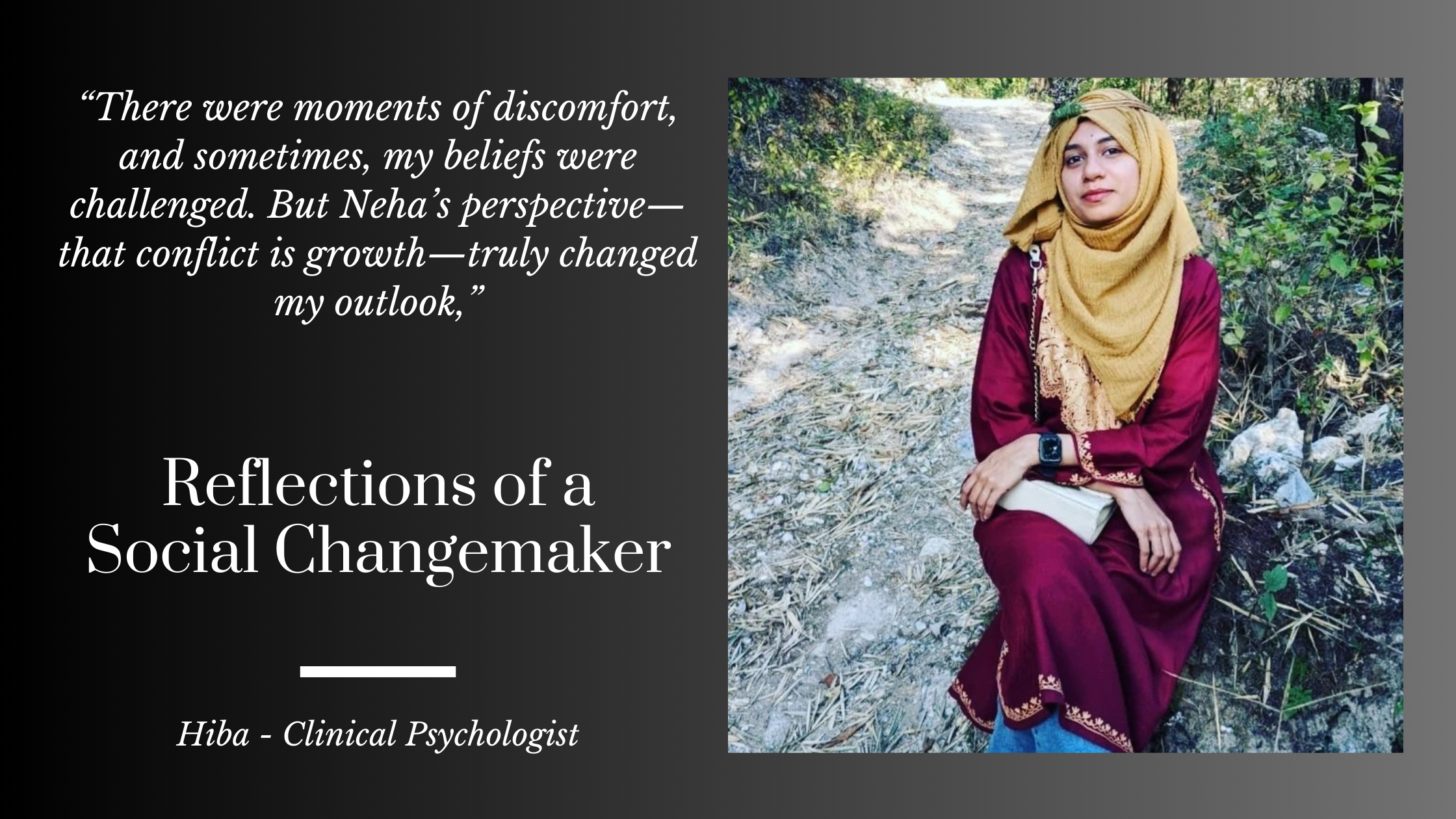 Reflections of a Social Changemaker