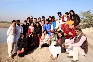 The Youth group who were part of the Orientation camp after which they all left for their individual placement organization